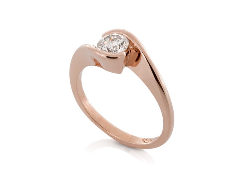 Crossover Diamond Engagement Ring - Pamela Lauz Jewellery