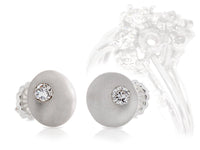 Diamond Pillow Stud Earrings - Pamela Lauz Jewellery