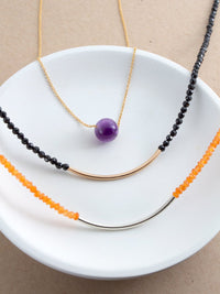 Element Amethyst Slide Necklace - Pamela Lauz Jewellery