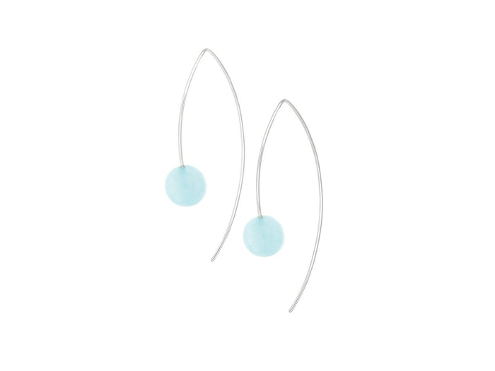 Element Aquamarine Drop Earrings - Pamela Lauz Jewellery
