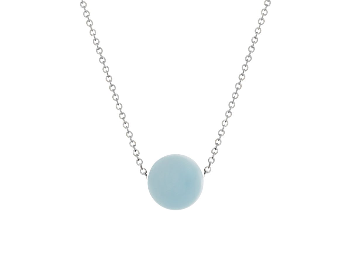 Element Aquamarine Slide Necklace - Pamela Lauz Jewellery