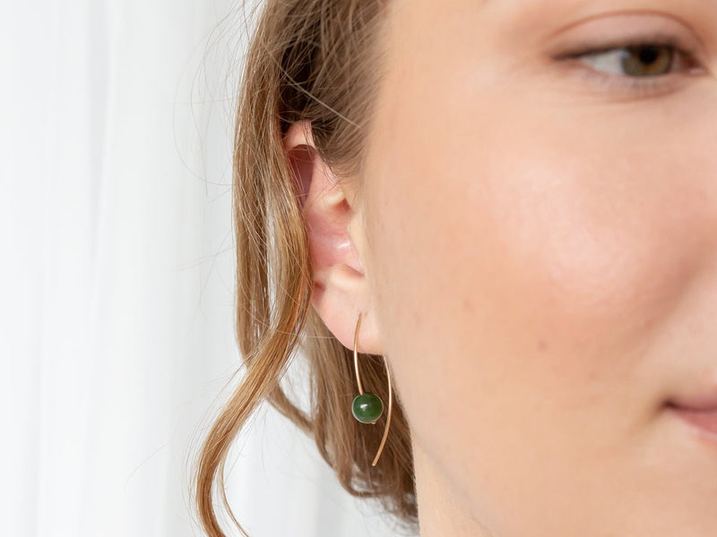 Element BC Jade Drop Earrings - Pamela Lauz Jewellery