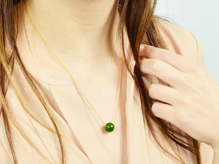 Element BC Jade Slide Necklace - Pamela Lauz Jewellery