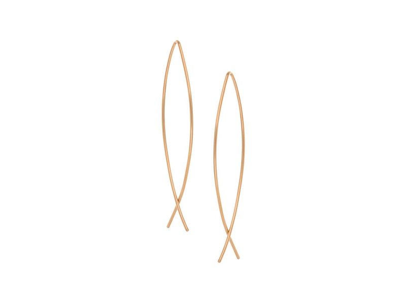 Element Simple Long Intersection Earrings - Pamela Lauz Jewellery