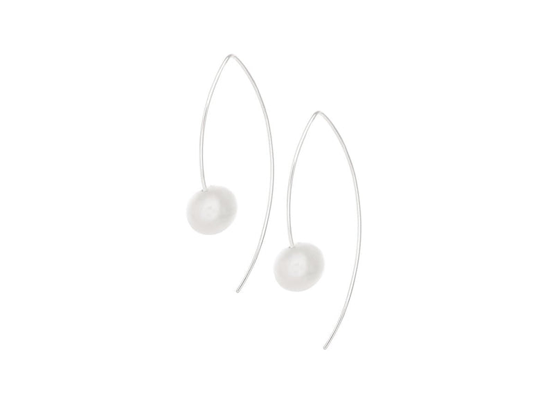 Element White Pearl Earrings - Pamela Lauz Jewellery
