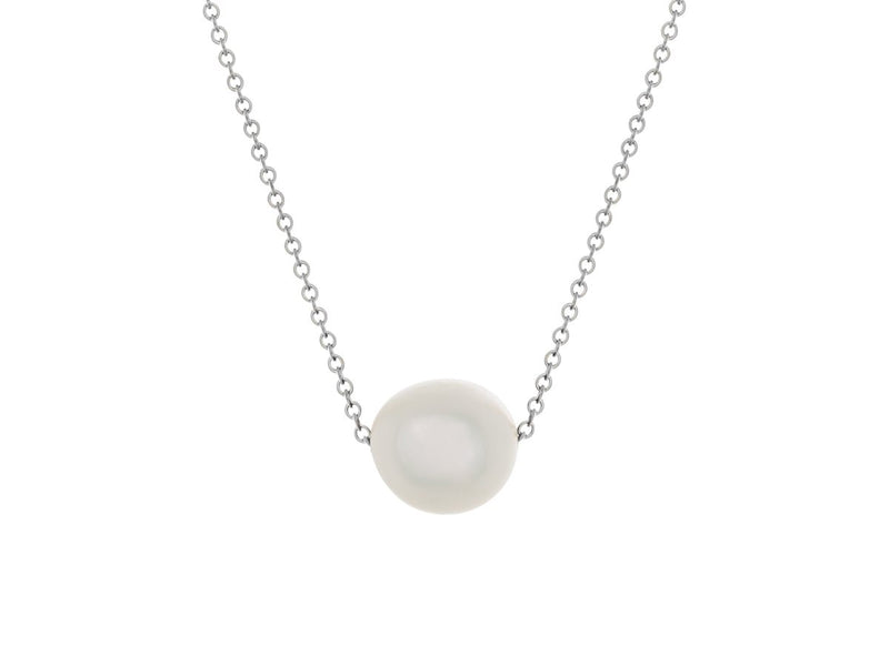 Element White Pearl Slide Necklace - Pamela Lauz Jewellery