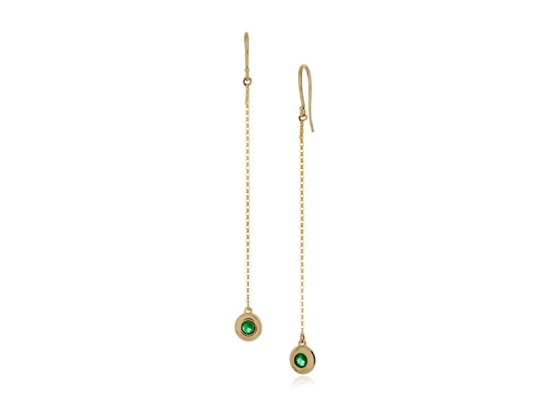 Emerald Drop Earrings - Pamela Lauz Jewellery