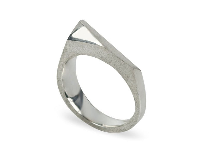 Facets Silver Ring - Pamela Lauz Jewellery