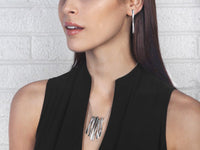 Grass Twist Multi Bar Silver Necklace - Pamela Lauz Jewellery