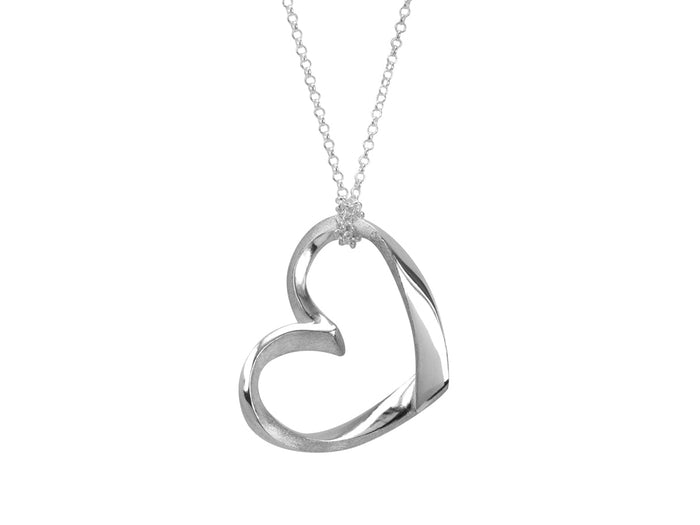 Hearts Large Open Heart Necklace - Pamela Lauz Jewellery