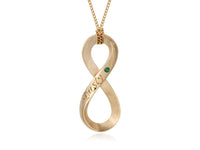 Infinity Emerald & Amethyst Pendant - Pamela Lauz Jewellery