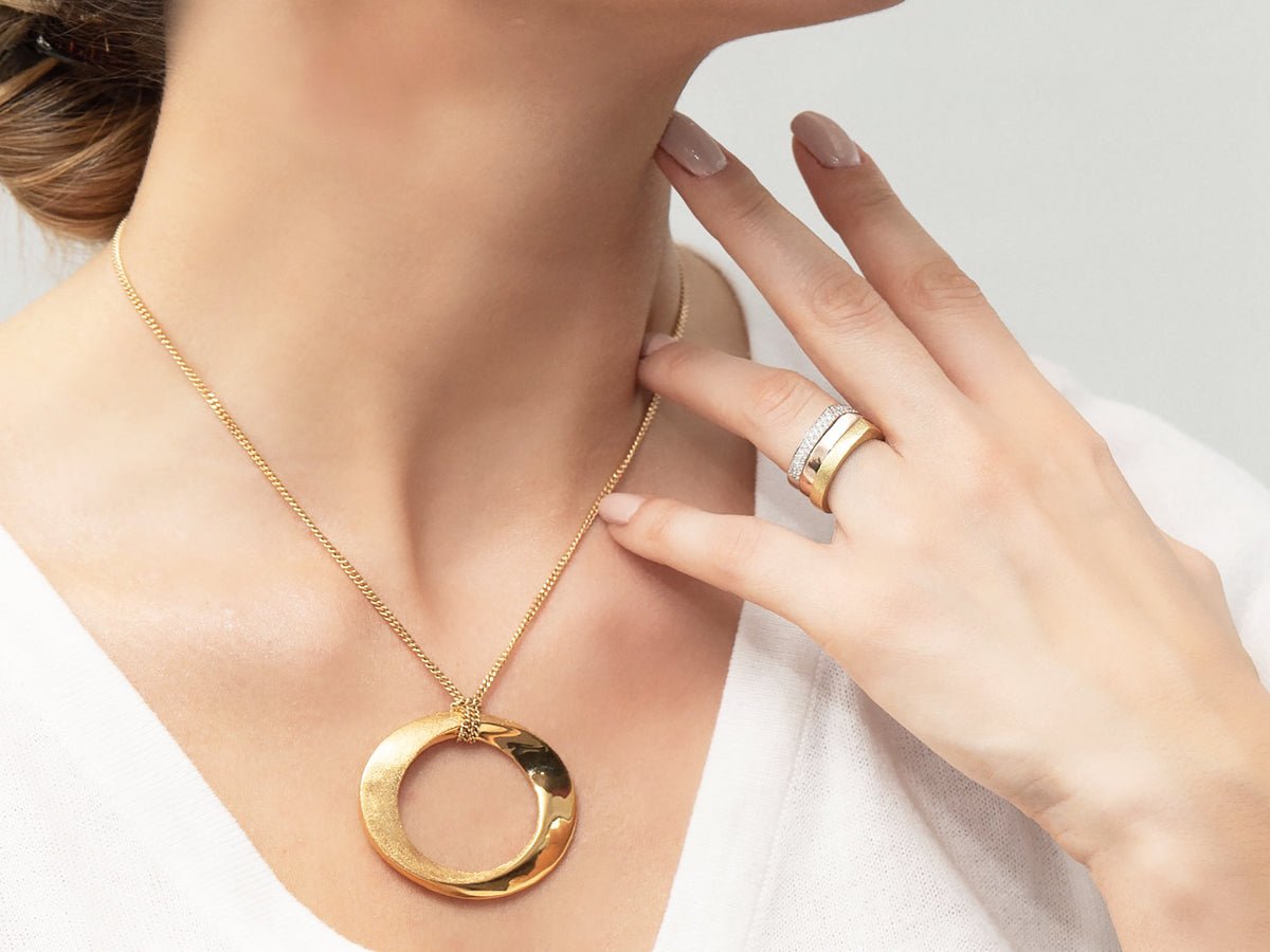 Infinity Grand Open Circle Necklace - Pamela Lauz Jewellery