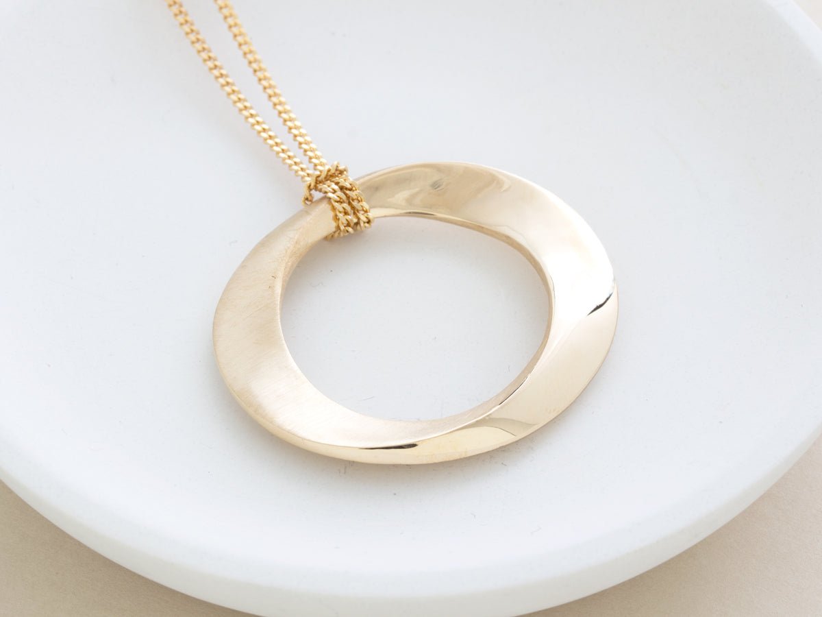 Infinity Grand Open Circle Scarf Ring & Necklace - Pamela Lauz Jewellery