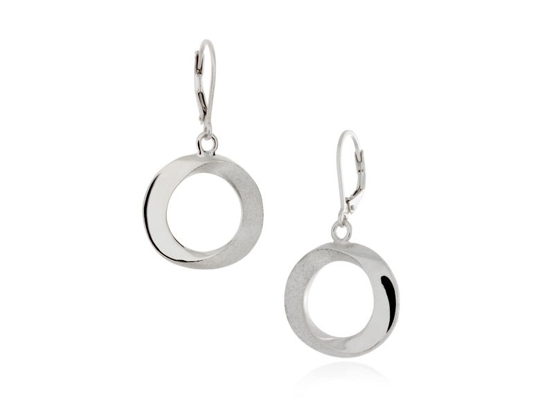 Infinity Medium Open Circle Drop Earrings - Pamela Lauz Jewellery
