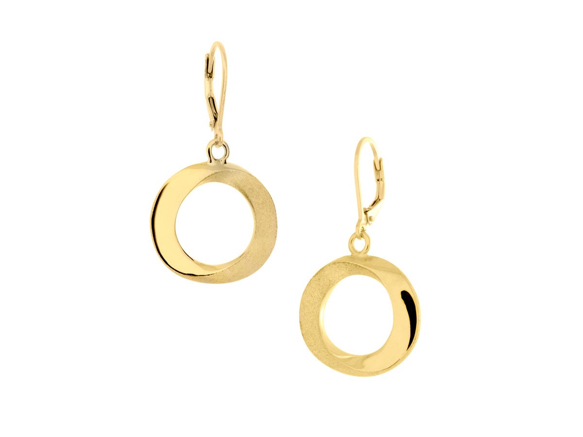 Infinity Medium Open Circle Drop Earrings - Pamela Lauz Jewellery