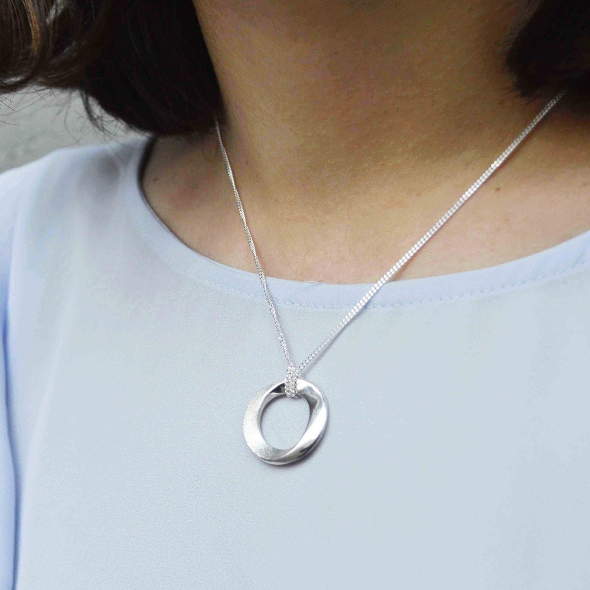 Infinity Medium Open Circle Necklace - Pamela Lauz Jewellery