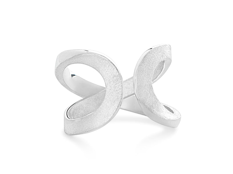 Infinity Twist Spinning Gold Ring - Pamela Lauz Jewellery