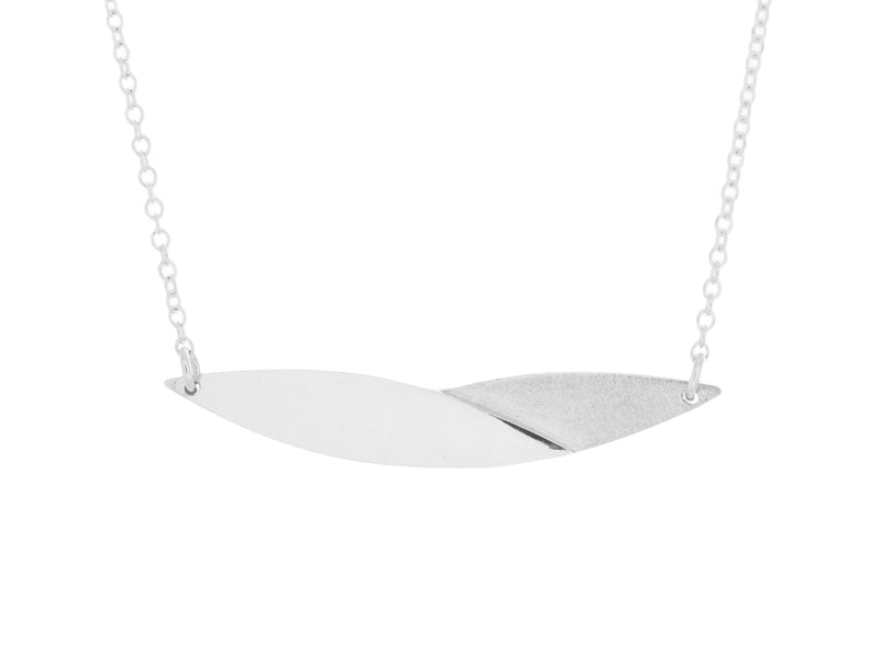 Kayak Horizontal Gold Silver Bar Necklace - Pamela Lauz Jewellery