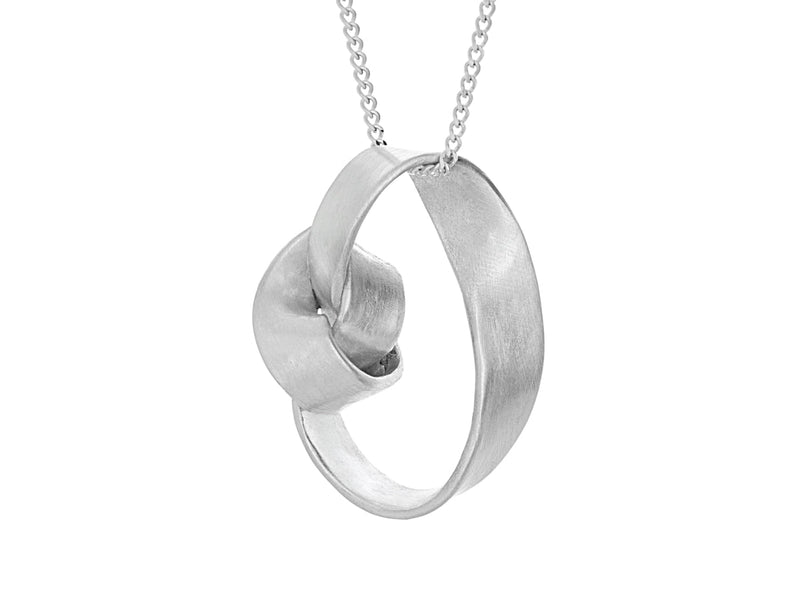 Lasso Grand Silver Love Knot Necklace - Pamela Lauz Jewellery