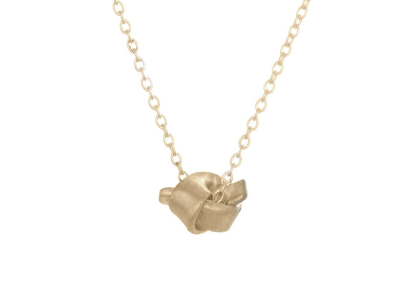 Lasso Small Love Knot 14K Gold Necklace - Pamela Lauz Jewellery