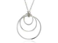 Mobius Trio Silver and Gold Plated Twist Necklace - Pamela Lauz Jewellery