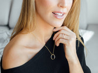 Mobius Twist Gold Pendant and Ring - Pamela Lauz Jewellery