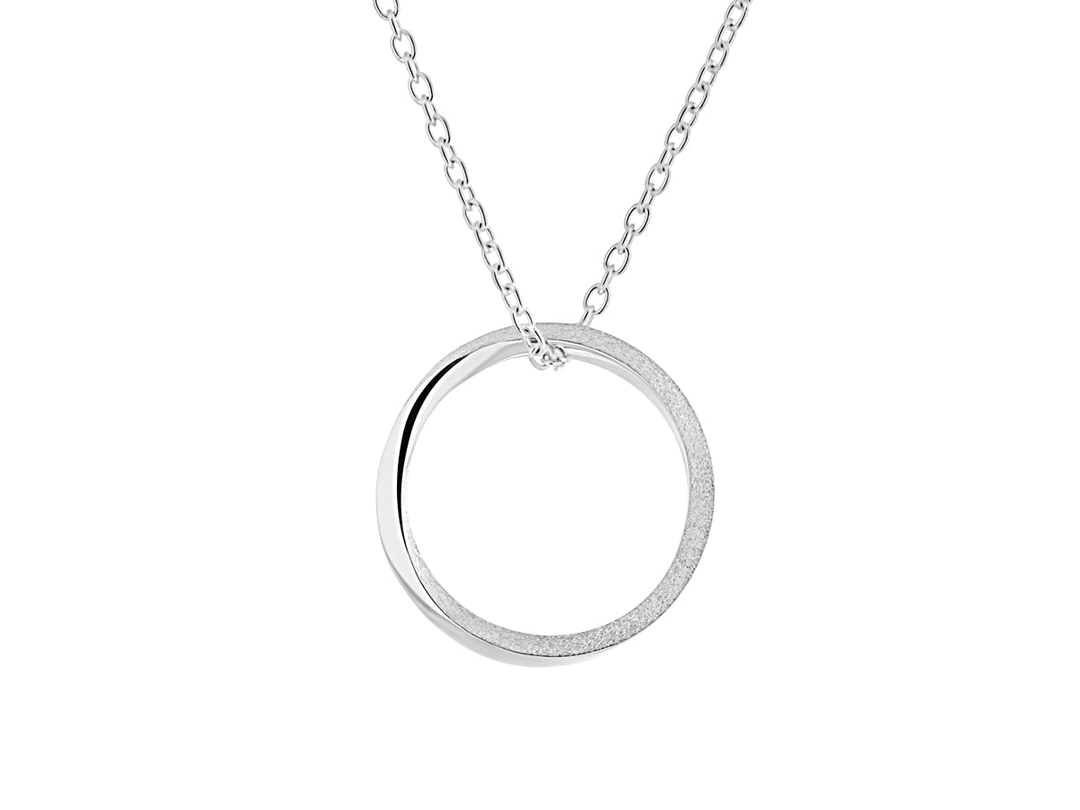 Mobius Twist Silver Pendant and Ring - Pamela Lauz Jewellery