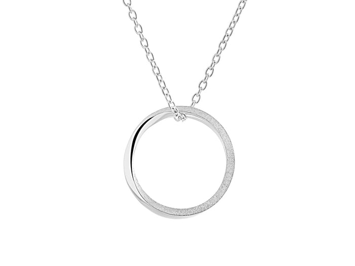 Mobius Twist Silver Pendant and Ring - Pamela Lauz Jewellery