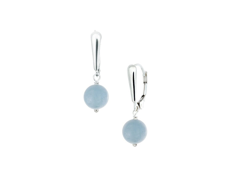 Mosaic Aquamarine Drop Earrings - Pamela Lauz Jewellery