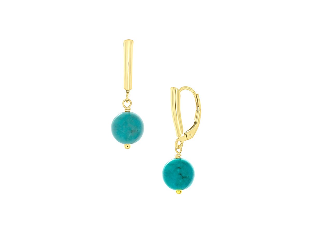 Mosaic Turquoise Drop Earrings - Pamela Lauz Jewellery