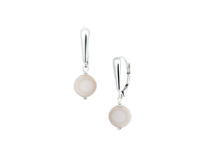 Mosaic White Pearl Drop Earrings - Pamela Lauz Jewellery