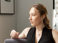 Orbit Amethyst Loop Necklace - Pamela Lauz Jewellery