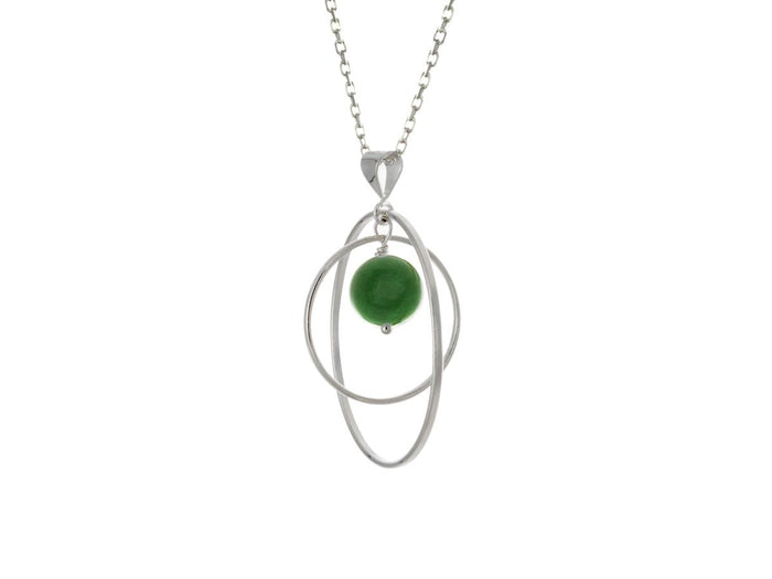 Orbit BC Jade Loop Necklace - Pamela Lauz Jewellery
