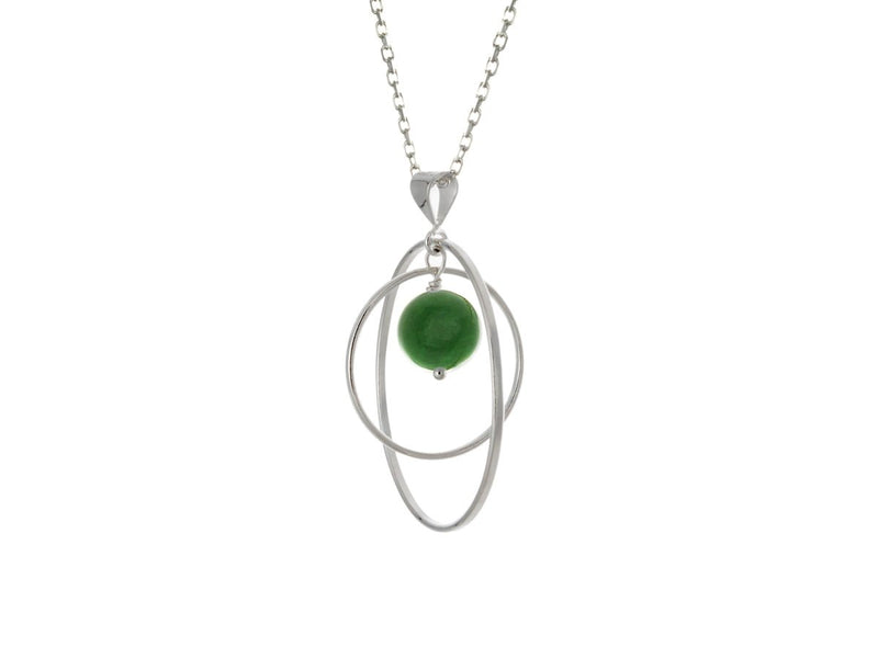 Orbit BC Jade Loop Necklace - Pamela Lauz Jewellery