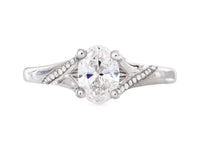 Oval Diamond Engagement Ring - Pamela Lauz Jewellery