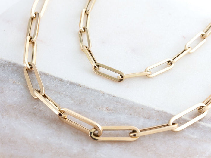 Paperclip 14K Gold Necklace - Pamela Lauz Jewellery