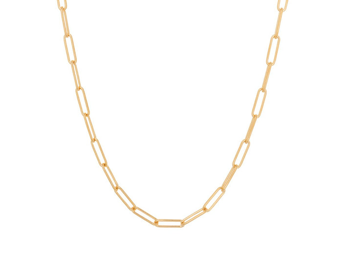 Paperclip Silver and Gold Plated Necklace - Pamela Lauz Jewellery