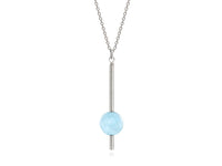 Pendulum Aquamarine Necklace - Pamela Lauz Jewellery