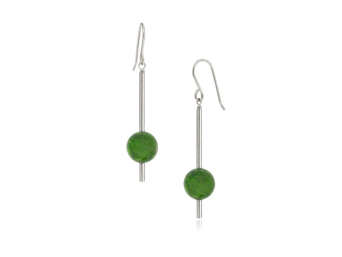 Pendulum BC Jade Drop Earrings - Pamela Lauz Jewellery