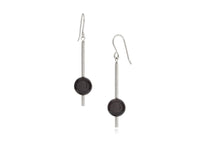 Pendulum Black Onyx Drop Earrings - Pamela Lauz Jewellery