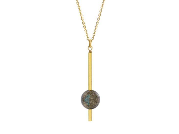 Pendulum Labradorite Necklace - Pamela Lauz Jewellery