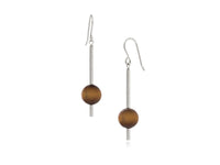 Pendulum Tiger's Eye Drop Earrings - Pamela Lauz Jewellery