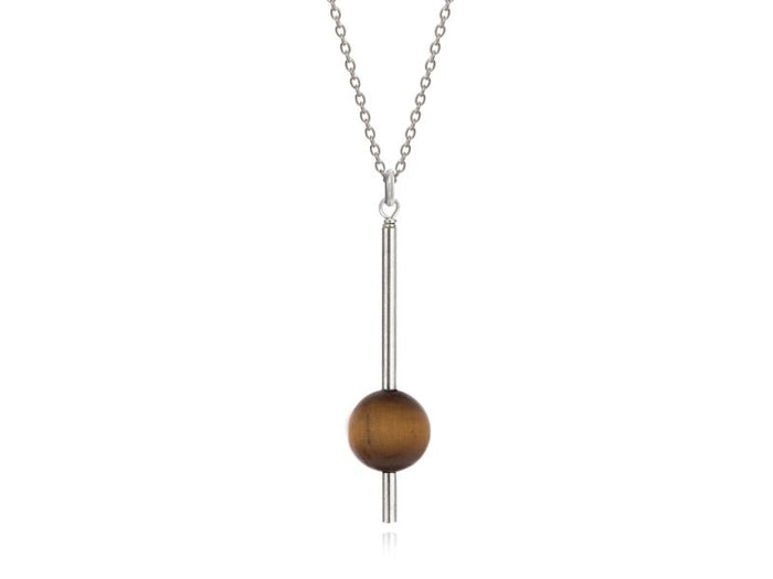Pendulum Tiger's Eye Necklace - Pamela Lauz Jewellery