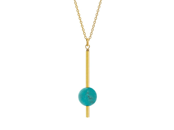 Pendulum Turquoise Necklace - Pamela Lauz Jewellery