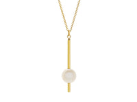 Pendulum White Pearl Necklace - Pamela Lauz Jewellery