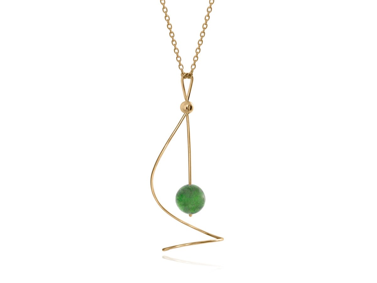 Pirouette BC Jade Twist Necklace - Pamela Lauz Jewellery