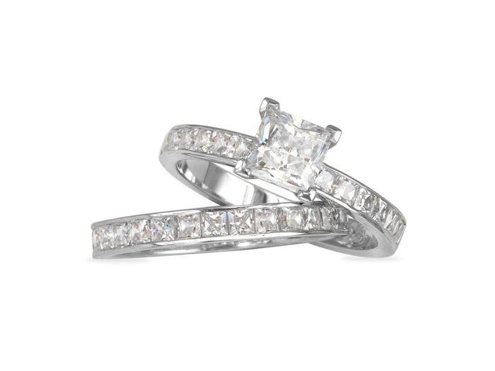 Princess Wedding Rings - Pamela Lauz Jewellery
