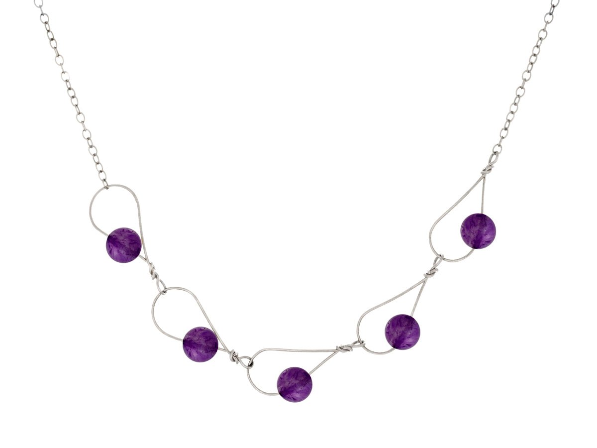 Rain Amethyst Segment Necklace - Pamela Lauz Jewellery