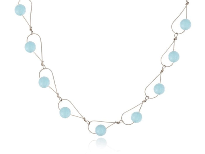 Rain Aquamarine Necklace - Pamela Lauz Jewellery