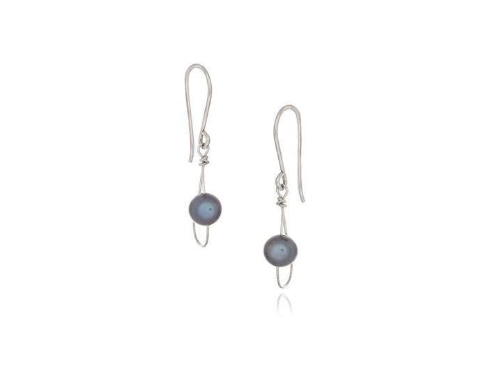 Rain Black Pearl Single Earrings - Pamela Lauz Jewellery